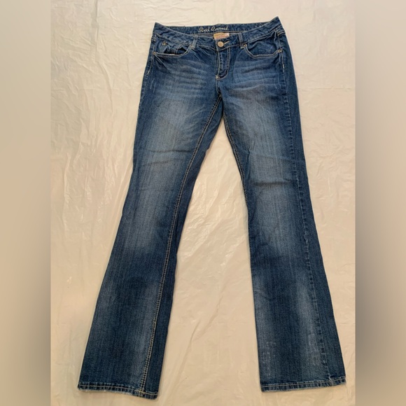 Red Camel Katie Medium Wash Low Rise Juniors Bootcut  Jeans Size 11 - Picture 1 of 10
